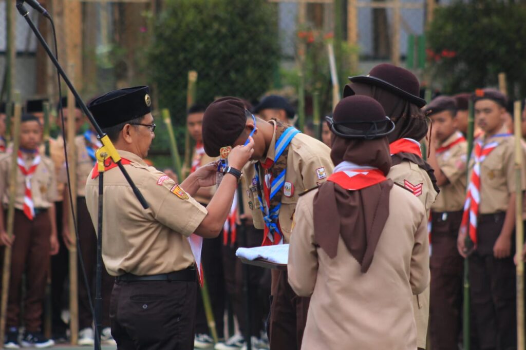Peserta Didik Aktif di MOPK Pramuka Alam Terbuka mopk pramuka sman 1 taraju